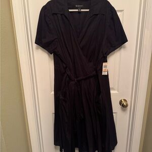 INC International Concepts Black Midi Dress